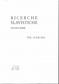 Objavljen rad u talijanskom slavističkom časopisu Richerche slavistiche